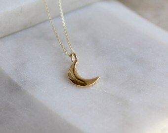 Moon Necklace - Etsy