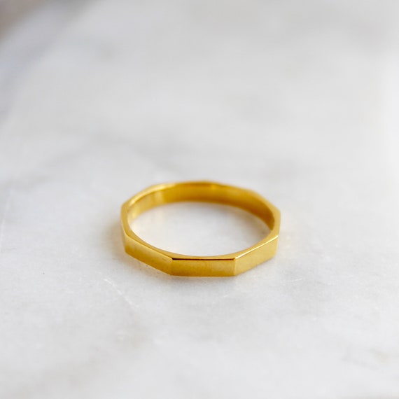 Gold vermeil stacking best sale rings