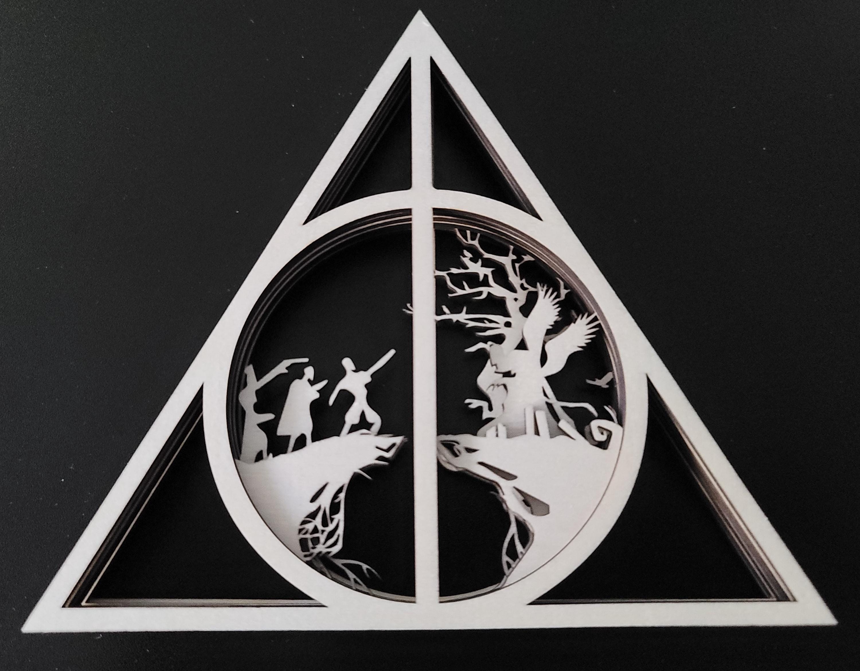 Deathly hallows ornament - Etsy México, image size:3000x2342