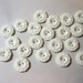 20 Fancy White 3/4" Inch Buttons, Lot 2719 (Free US Shipping)