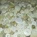 White Buttons, Bulk Buttons, 500 New Buttons, Unused Buttons, Shades of White Buttons, Button Mix, Lot NW-2 (Free US Shipping)