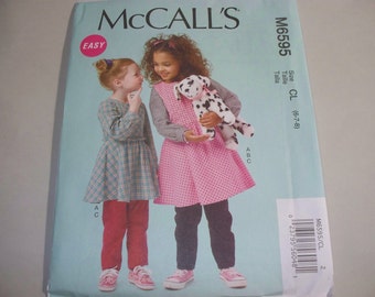 New McCall's, Girls' Clothing  Pattern, M6595, CL (6,7,8) (Free US Shipping)