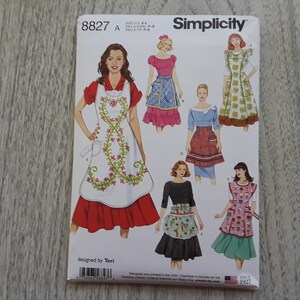 New Pattern, Simplicity Pattern, Apron Pattern, 8827