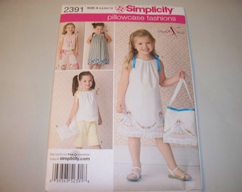 New Pattern, Simplicity Pattern, Girl's Clothing Pattern, Summer Dress, Kids Clothes, 2391