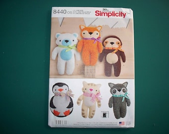 New Pattern,  Simplicity Pattern, Stuffed Animal   Pattern 8440