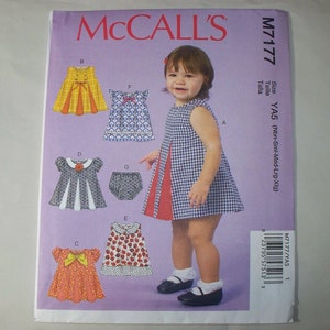 New Pattern, McCall&#39;s Pattern, Baby Clothes Pattern, M 7177