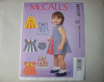 New Pattern, McCall's Pattern, Baby Clothes Pattern, M 7177