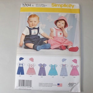 New Simplicity Baby Clothes Pattern, 1204 (Free US Shipping)