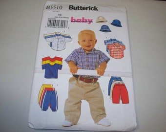 Butterick Pattern,  Baby Boy Clothes Pattern,  New Pattern, B5510 (NB)