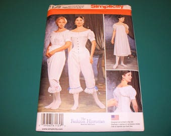 New Pattern, Simplicity Pattern, Vintage Style  Pattern, Authentic Pattern, Civil War Undergarments Pattern, 1139 (RR) Size 14-16-18-20