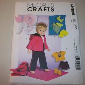 New Pattern, McCall&#39;s Pattern, 18&quot; Doll Clothing Pattern, 4896