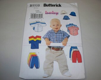 Butterick Pattern, Baby Boy Clothes Pattern,  New Pattern, B5510 (Large)