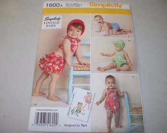 New Pattern, Simplicity Pattern, Baby Clothes Pattern, Baby Swimsuit, Baby Romper, 1600