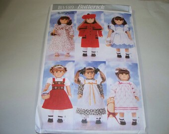 New Pattern, Butterick Pattern, Doll Clothes Pattern, B5589