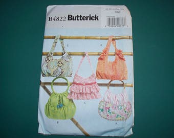 New Pattern, Simplicity Pattern, Hand Bag Pattern, Fabric Purse Pattern, 4822
