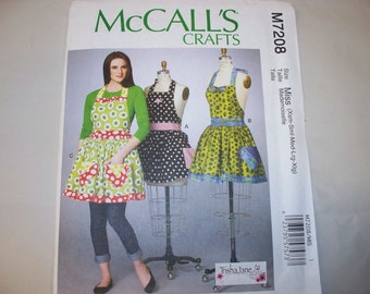 New Pattern, McCall's Pattern, Apron Pattern, M7208