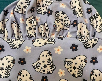 Soft & Stretchy Halloween Scrub Cap ~ Little Ghosts