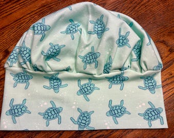 Soft & Stretchy Scrub Cap ~    Sea Turtles
