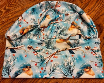 Soft & Stretchy Winter Bluebirds