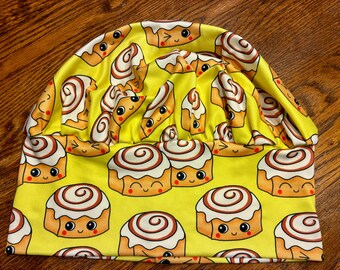 Soft & Stretchy Scrub Cap ~    Cinnamon buns