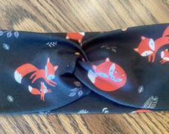 Fall Foxes Twist Headband