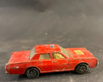 1970s Vintage Matchbox Superfast 64c Fire Chief Car Toy