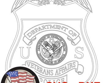 Department of Veterans Affairs Police Badge Digital File