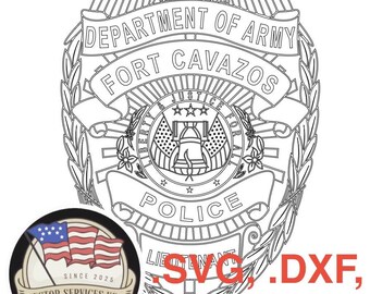 Department of Army Fort Cavazos SVG