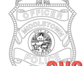 Middleton CT police Badge SVG