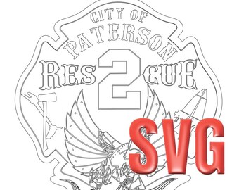 City of Paterson New Jersey Fire SVG
