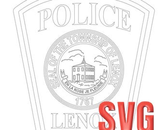 Lenox Police Dept Patch SVG