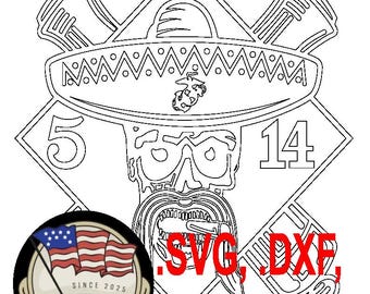 5th Battalion 14 Marines Emblem SVG (Digital File)