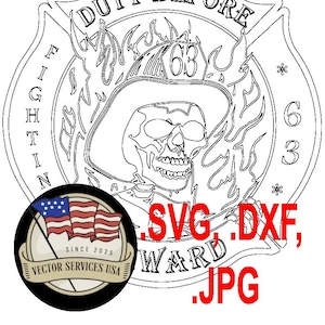 OCFR Orange County Fire Patch Digital File