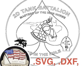 2nd Tank Battalion Patch Digital File