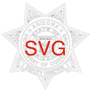 Arizona Department of Corrections NEW Badge Design SVG