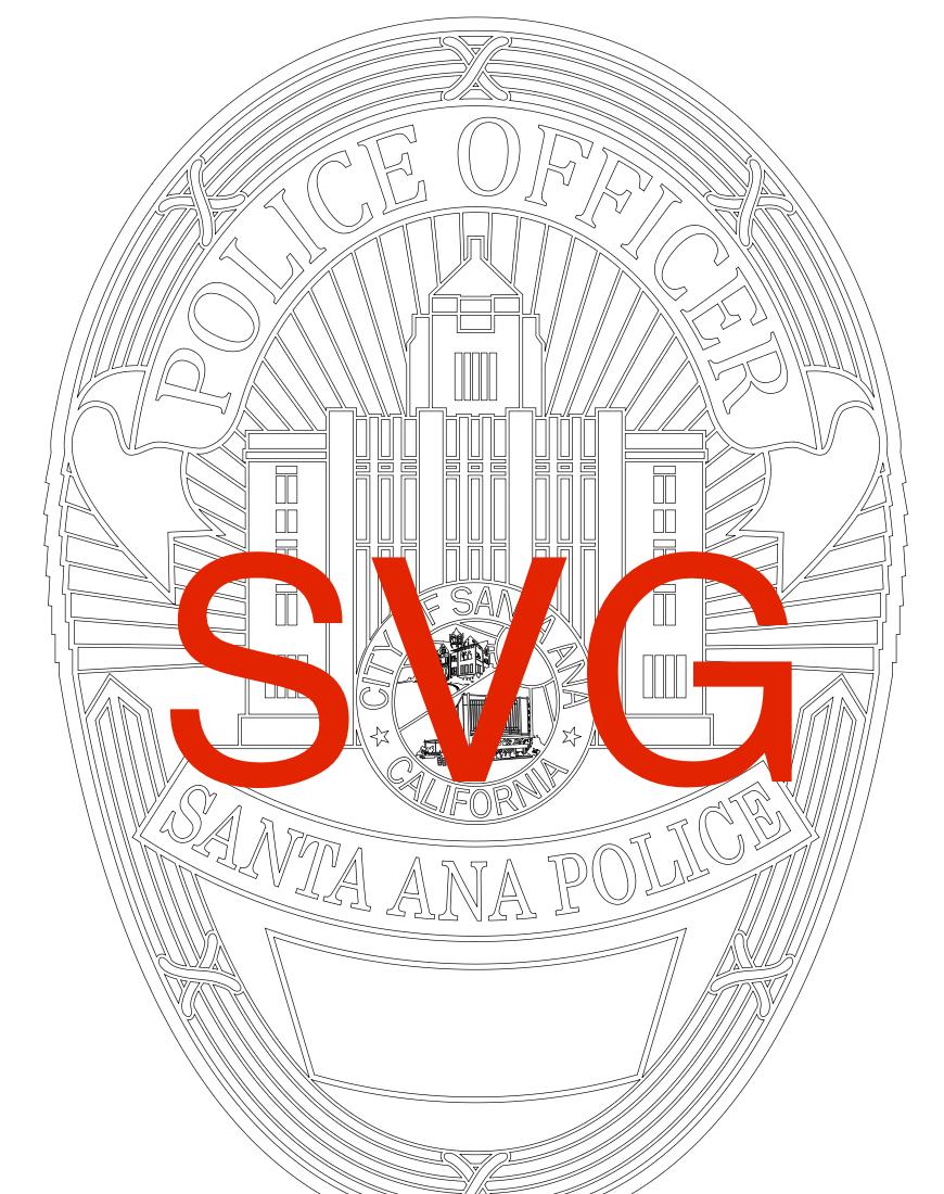 Santa Ana Police Badge - Etsy