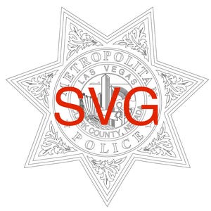Distintivo della polizia metropolitana di Las Vegas in formato SVG