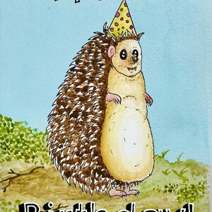 Joyeux anniversaire hérisson
