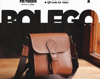 Leather Crossbody Bag Pattern: Beginner DIY Templates (PDF Pattern)
