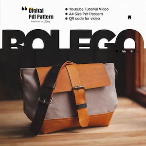 Leather & Canvas Belt Bag PDF Pattern: DIY Chest Bag