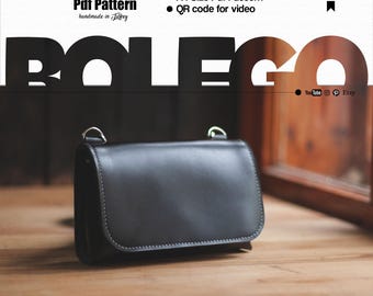 Leather Crossbody Bag PDF Pattern: DIY Template (Digital Download)