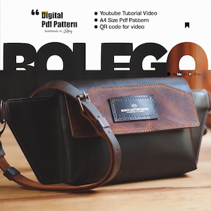 Leather Fanny Pack Pattern: DIY Belt Bag PDF