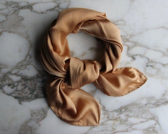 Naturally Dyed Charmeuse Silk Scarf