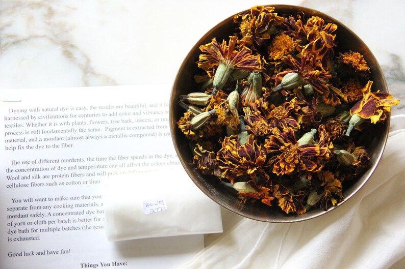 Marigold Flower Natural Dye Kit image 4