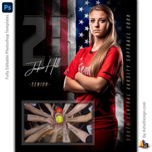 Multi-Sport Memory Mates - Photoshop Templates for Sports Teams and Individuals - Sports Photography Templates - All American