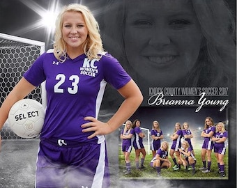 Soccer Memory Mates - Photoshop Templates for Sports Teams and Individuals - Sports Photography Templates - Dream Weaver Soccer