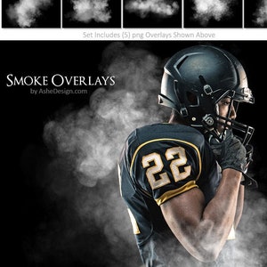 PNG Smoke Overlay Set, High Quality Photoshop Overlays, Create Smoke Backgrounds For Sports Photos, Photography Overlays