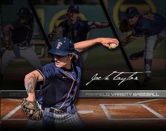 Photoshop Baseball Poster Template, Digital Sports Background Tball Backdrop, Senior Night Baseball Banquet Gift, T-ball Baseball Banner