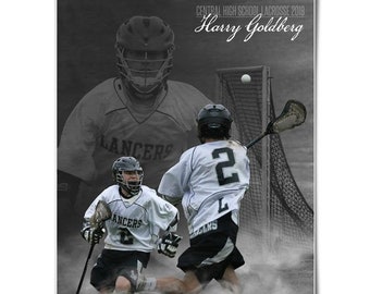 Sports Poster Template Set - Photoshop Collage Templates for Teams and Individuals - Instant Download -  Dream Weaver Lacrosse