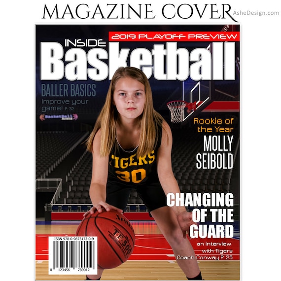 Basketball Magazine Cover Template